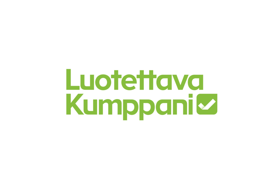 Luotettava kumppani -logo